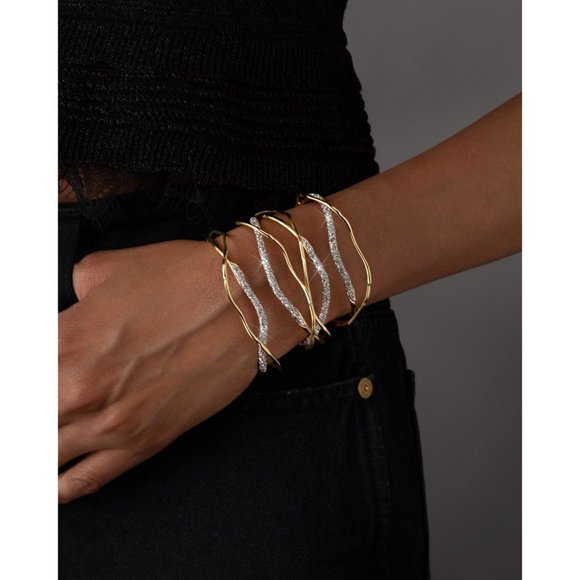 Alexis Bittar Solanales Crystal Cuff Bracelet - Champagne - 50200 - Picture 4 of 14